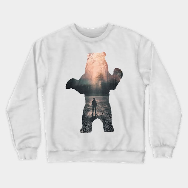 Bear animal art #bear Crewneck Sweatshirt by JBJart